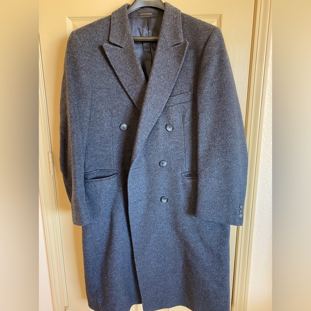 Men’s full length wool coat